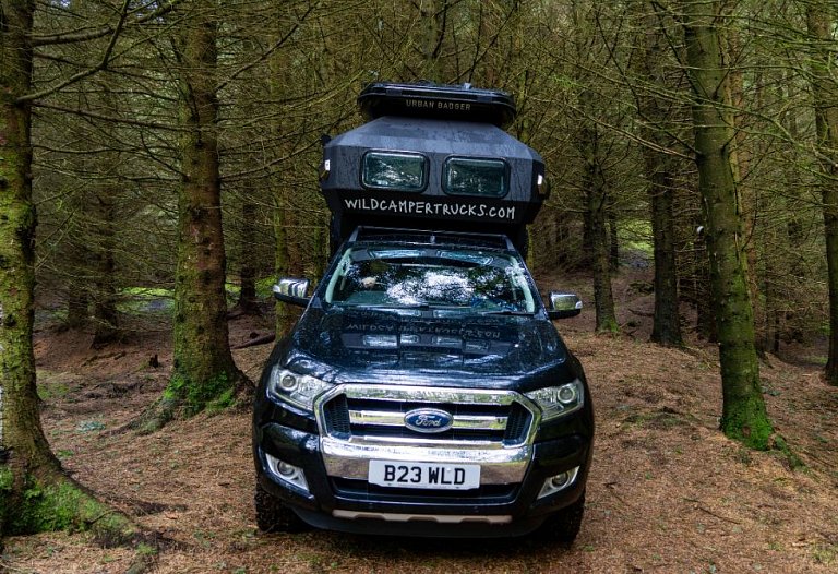 Front view of the Kendal Wild Camper Truck