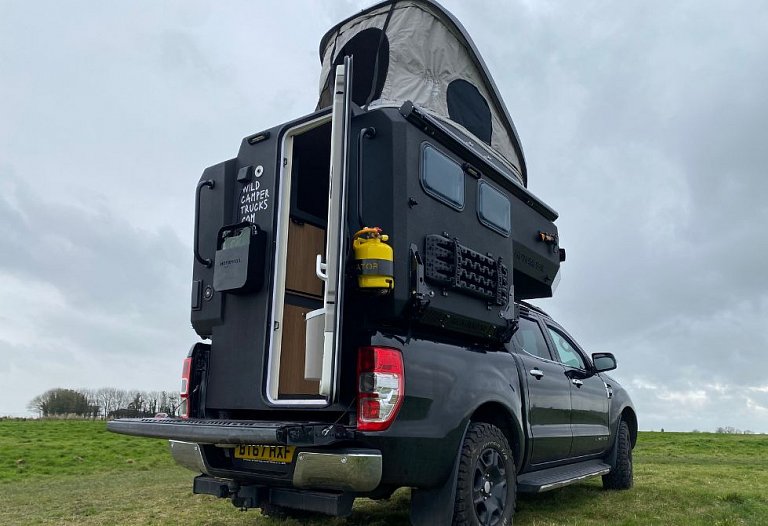 Rear view of the Kendal Wild Camper Truck